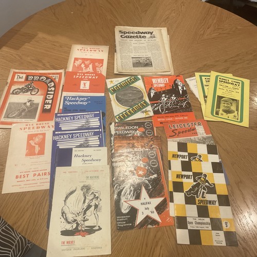 Vintage speedway programmes - vintage,