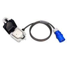 32Amp Plug to 13Amp 1Gang Weatherproof Socket 0.5M-3M HeavyDuty Adaptor/Lead