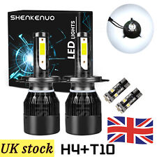 FOR Ford Escort MK4 110w Xenon White High/Low/LED Side Light Headlight Bulbs 4X