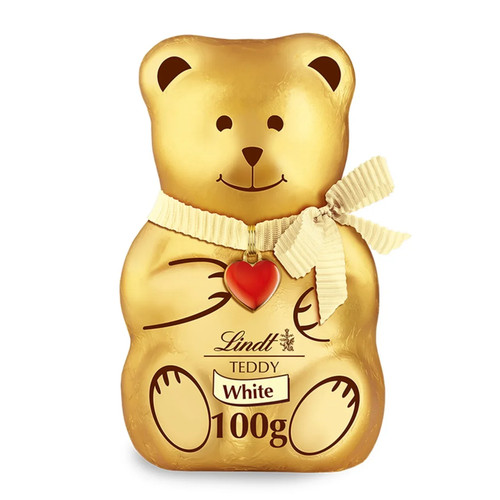 Lindt white chocolate teddy - white,