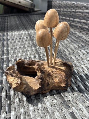 Wooden mushrooms drift - on, wood
