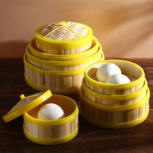 Bamboo wooden steamer kitchen - bamboo,
