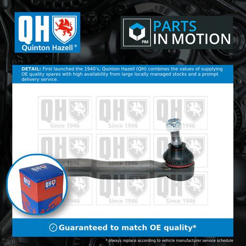 Tie track rod end - end, left