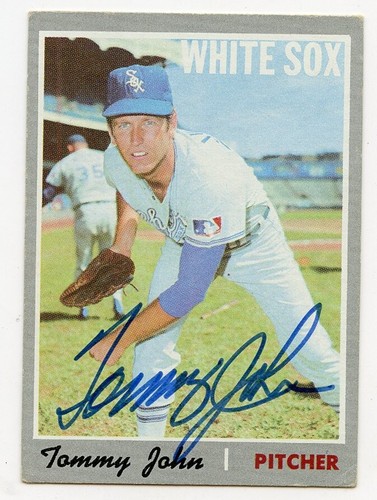 Tommy john signed - signed, topps