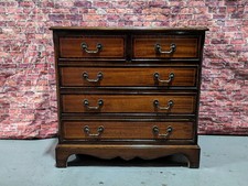 A small mahogany chest of