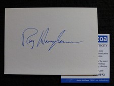 RAY HARRYHAUSEN signed autograph 4x6 Autographed Index Card  ACOA COA