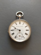 Lovely & Rare Kendal & Dent Silver Key Wind Victorian Pocket Watch
