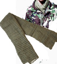 New ARMY Olive Green SCRIM NET Scarf Veil - Cadet TA Para Sniper SAS