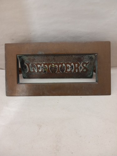 Vintage brass letter - letter, by