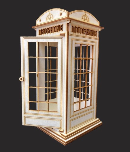 Laser cut wooden british - laser,