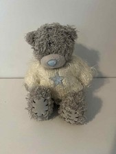 Me To You Tatty Teddy Small Plush Grey Bear Soft Toy With White Jumper