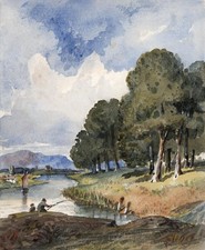 FISHERMEN IN MOUNTAIN