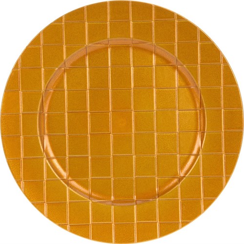 Pack 33cm round gold - 4-pack,