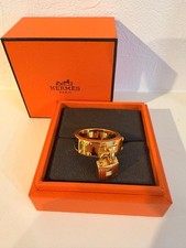 HERMES Gold Rock Design Scarf