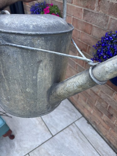 Vintage galvanized metal - metal, one
