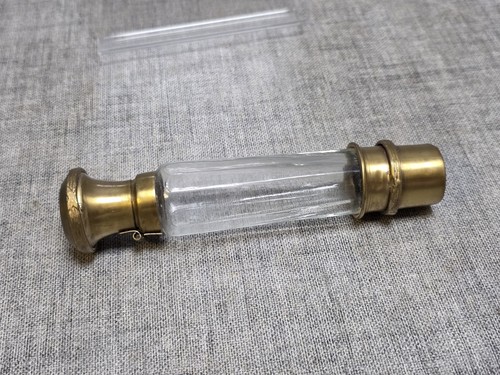 Antique brass clear glass - brass,