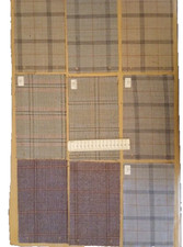 Lot 1 -9 sales rep samples 20x28cm appx. 55% Terylene & wool worsted