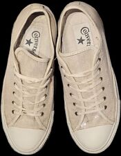 Converse All Stars - Ivory Cream Sequined Retro Trainers Lace Up Size UK 5 /37.5