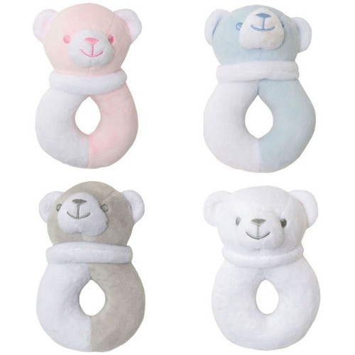 Baby teddy bear rattle - rattle, newborn