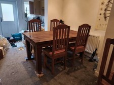 Solid, Chunky, Hardwood Dining