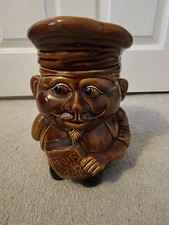 Price and Kensington Vintage 1970s Cookie Jar Biscuit Barrel Chef Collectible