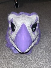 Dino Mask Fursuit Partial Fur, Painted Head
