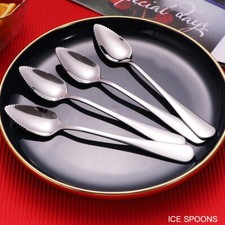 1/2Pcs Grapefruit Spoons Stainless Steel Spoons with Spikes Dessert Spoon Baby