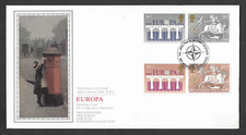 British 1984 Europa- Silk FDC