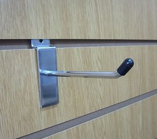 4" CHROME SLATWALL FITTING