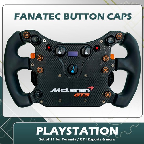 Outlined fanatec button - outlined, caps