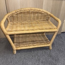 Wicker Rattan Shelving Unit