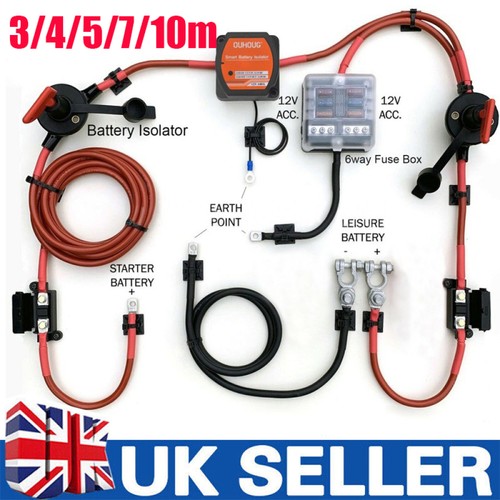Battery split charge - kits, 12v