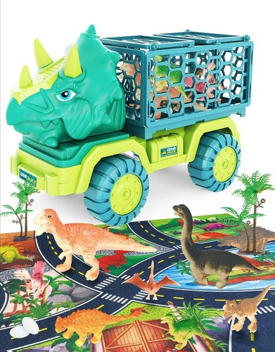 Toy truck dinosaur transporter - toy,