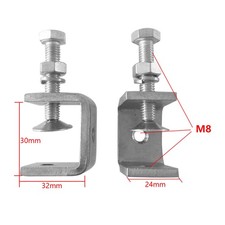 4PCS Metal C Clamps Compact