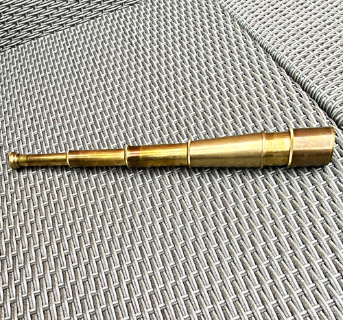 Brass collapsible spyglass - brass,