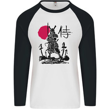 Samurai Battle MMA Kenjutsu Kendo Iaido Mens L/S Baseball T-Shirt