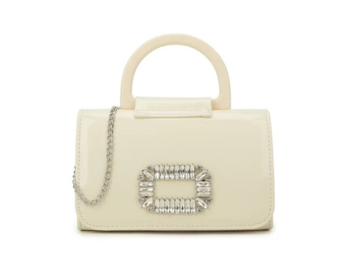 Women diamante satin clutch - women's,