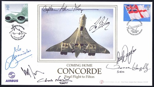 Concorde last signed cover - last,