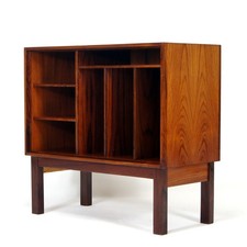Retro Vintage Danish Hi Fi  Cabinet Vinyl Storage Sideboard Rosewood 1960s 70s