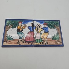 Vintage SCM Tile Mural 30xm X 15cm Dancing
