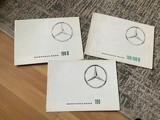 MERCEDES BENZ 190 , 190D,  190/190D. BROCHURES x 3.   Circa 1965.  FRENCH.