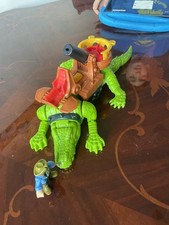 Fisher Price Imaginext Pirates Walking Croc Crocodile Pirate Hook Alligator Set