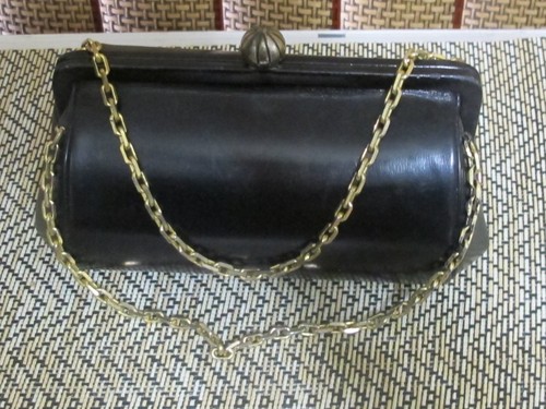 Vtg 30s 40s - blue, leather