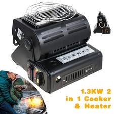 1.3KW Portable Butane Gas Heater Heating Stove Burner for Outdoor Tent Camping
