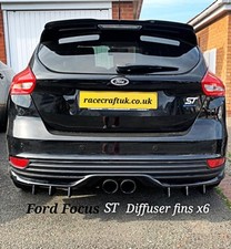 Fits Ford Focus st MK3/3.5 Diffuser Fins x6/Focus ST Diffuser Fins KIT, FOCUS ST