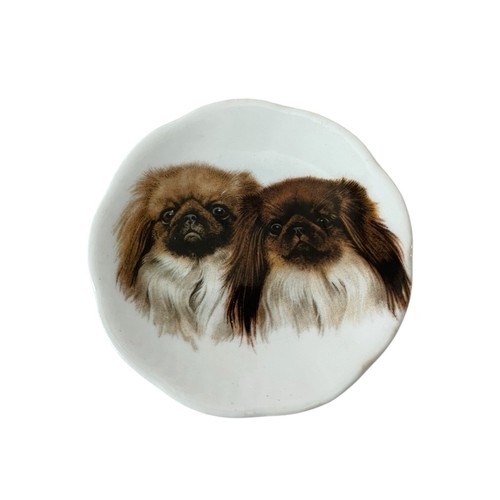 Vintage bone china pekingese - vintage,