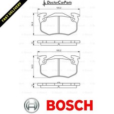 Brake Pads Rear FOR PEUGEOT