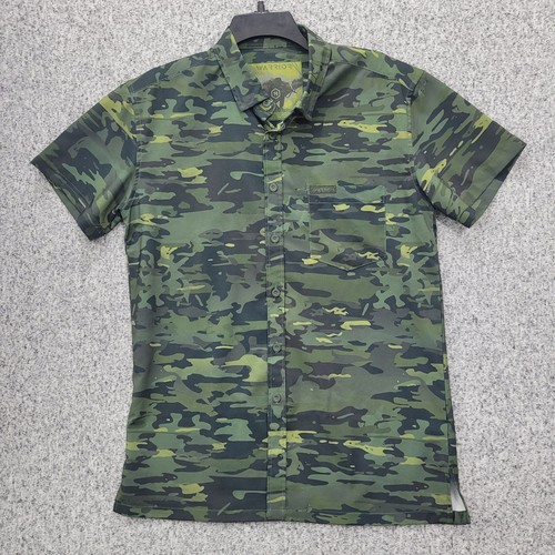 Warrior mens green camo short - green,