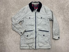 lyle and scott Country Jacket Mens M Corduroy collar Green Check Pit-pit 20"