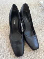 Next Ladies Black Heel Smart Work Shoes